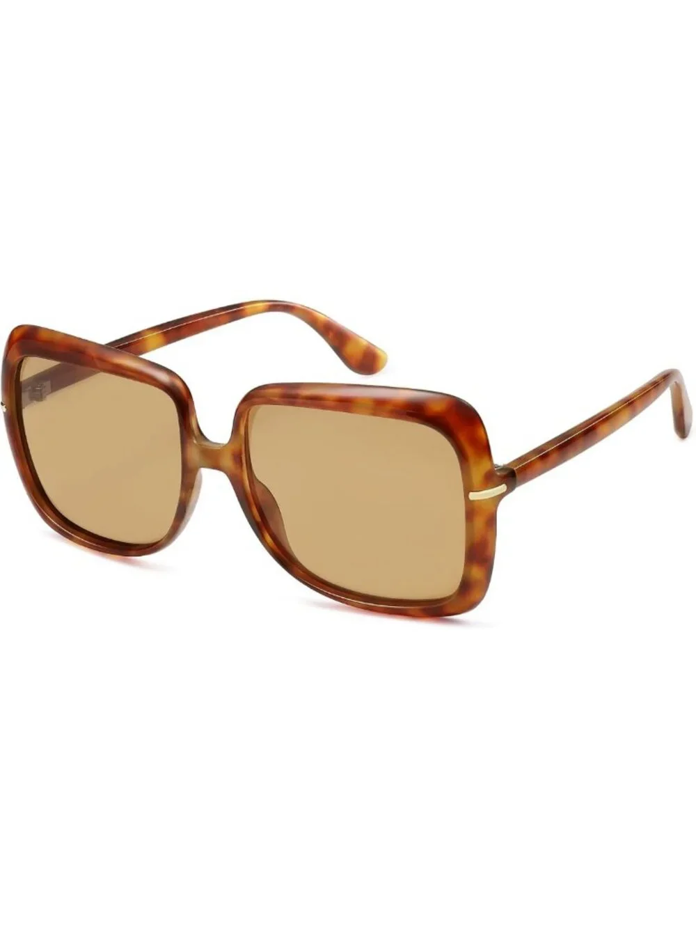 Trendy Oversized Polarized Square Sunglasses for Women - Retro Vintage Shades